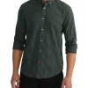 Oxford Stratton Small Check Shirt In Green