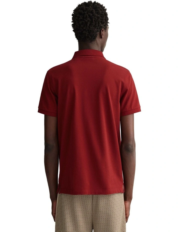 Gant Original Pique Polo In Red - Image 2