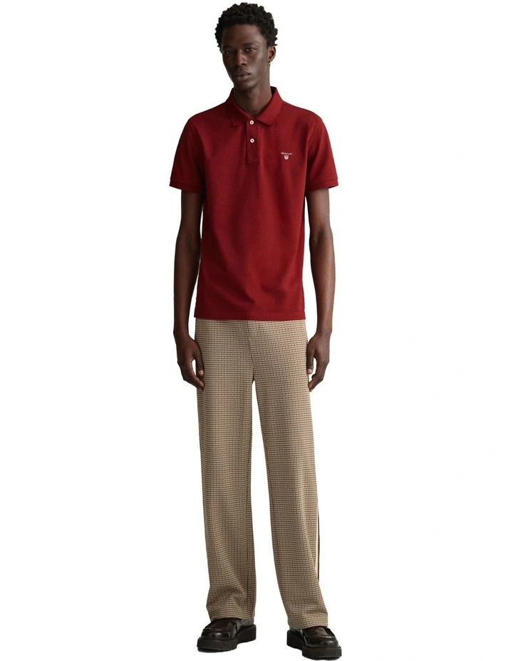 Gant Original Pique Polo In Red - Image 3