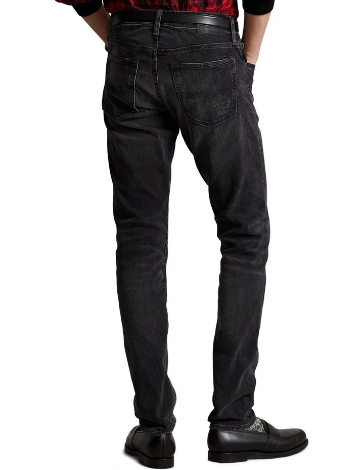 Polo Ralph Lauren Sullivan Slim Distressed Stretch Jean In Black - Image 2