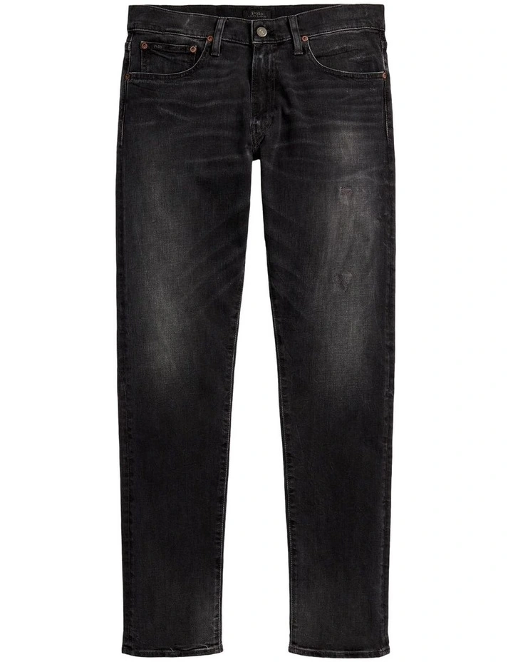 Polo Ralph Lauren Sullivan Slim Distressed Stretch Jean In Black - Image 4