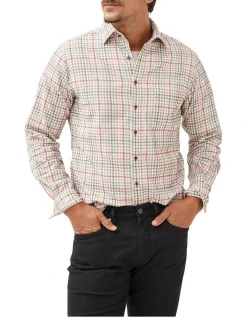 Rodd & Gunn Brookdale Long Sleeve Shirt In Wild Rose
