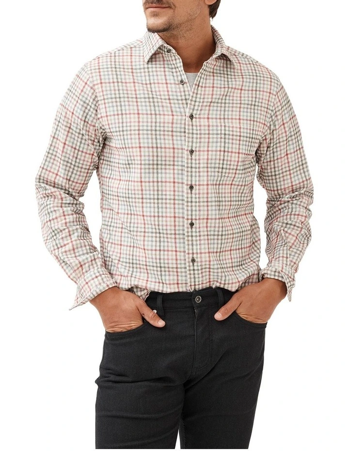 Rodd & Gunn Brookdale Long Sleeve Shirt In Wild Rose